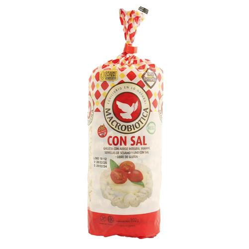 GALLETITAS ARROZ C/SAL MACROBIOTICAS x 102g