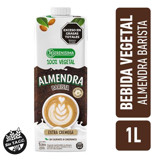 BEBIDA VEGETAL BARISTA ALMENDRA LA SERENISIMA x 1L