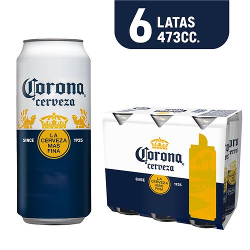 CERVEZA CORONA PACK 473ml x 6u