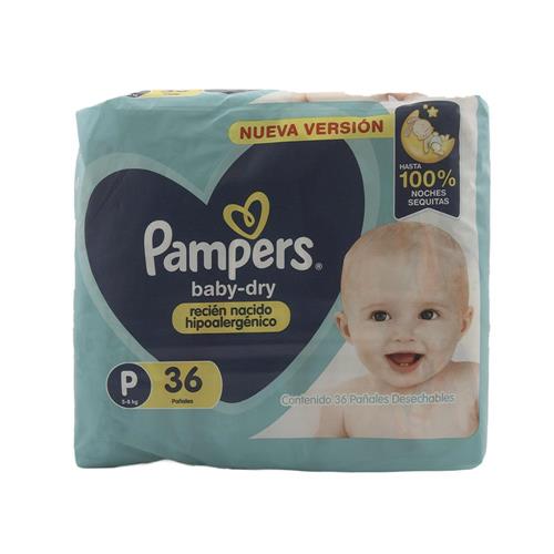 PAÑALES PAMPERS BABY DRY P X 36