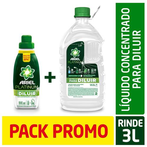 JABON LIQ DILUIBLE ARIEL BOT 500ml +BIDON