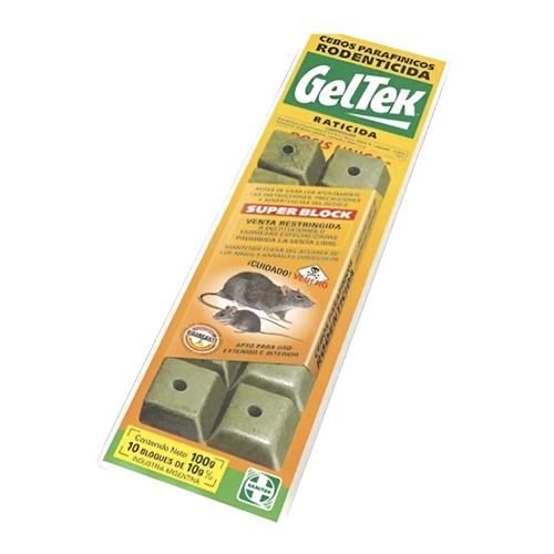 CEBO RATICIDA GELTEK BLOCK x10uni
