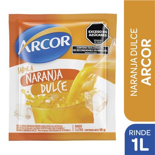 JUGO ARCOR EN POLVO NARANJA DULCE 15GR