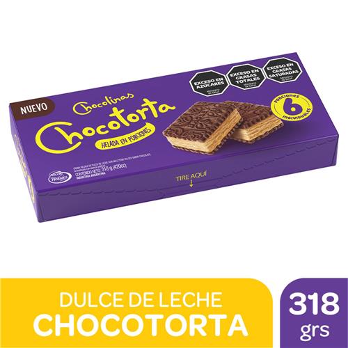 POSTRE CHOCOLINAS CHOCOTORTA  6U X318G