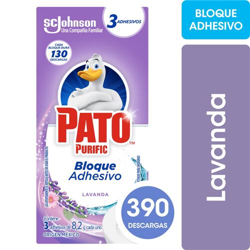 BLOQUE ADHESIVO LAVANDO PATO PURIFIC x 3u