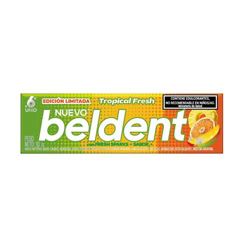 CHICLE TROPICAL FRESH BELDENT x 10g