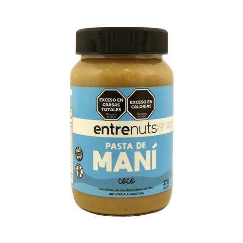 PASTA DE MANI ENTRE NUTS COCO X 370G