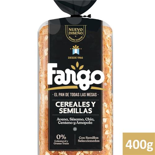 PAN FARGO CEREALES Y SEMILLAS x 400g