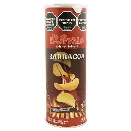 PAPAS TUBO BUFFALO BARBACOA x 140gr