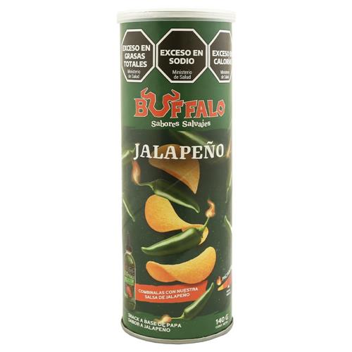 PAPAS TUBO BUFALO JALAPEÑO 140gr