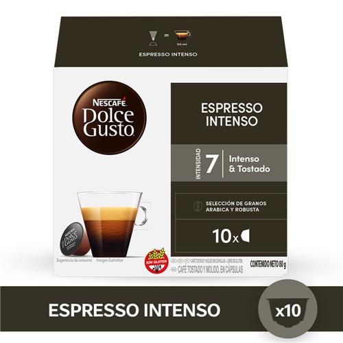 CAPSULAS DOLCE GUSTO ESPPRESSO INTENSO x 10u