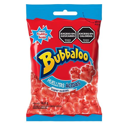GOMITAS HUELLITAS  BUBBALOO x 16.5g
