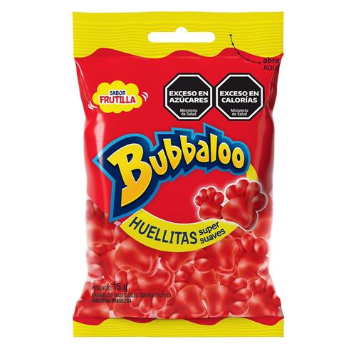 GOMITAS HUELLITAS FRUTILLA BUBBALOO  x 15g