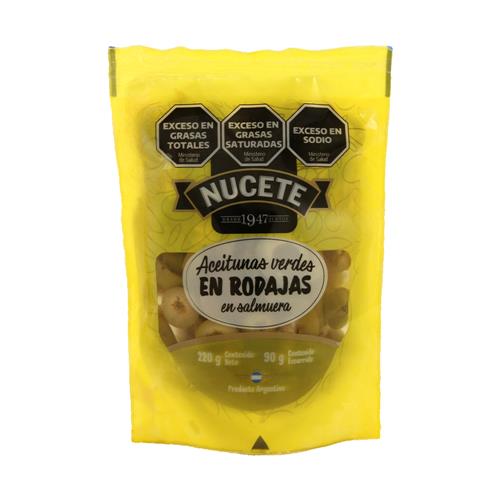 ACEITUNAS VERD EN RODAJAS OLIOVITA DP x 220g