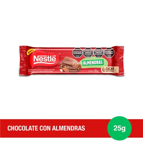 CHOCOLATE NESTLE ALMENDRAS X25GRS