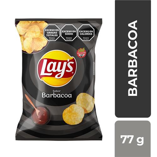 PAPAS FRITAS  BARBACOA LAYS x 77g