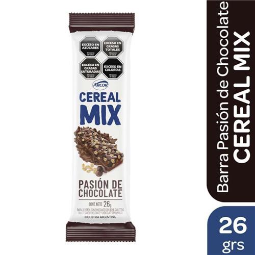 BARRA CER CHOCOLATE CEREAL MIX x 26g