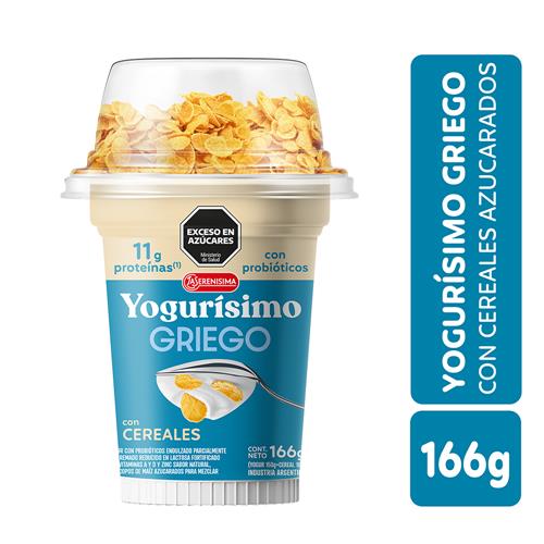 YOGURISIMO GRIEGO C/CEREALES X166GRS