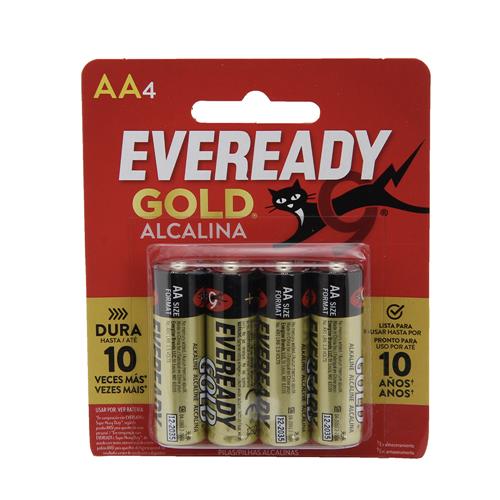 PILAS EVEREADY A - 91 GOLD AA x 4u