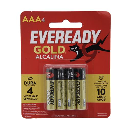 PILAS EVEREADY A-92 GOLD AAA x 4u