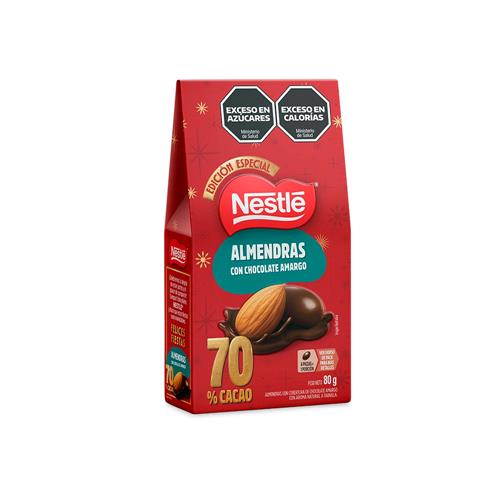 ALMENDRAS C/CHOC AMARGO 70% NESTLE 80g