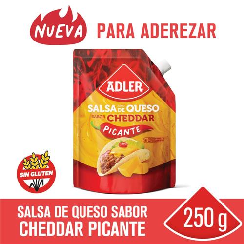 SALSA SAB.QUESO CHEDDAR PICANTE ADLER 250g