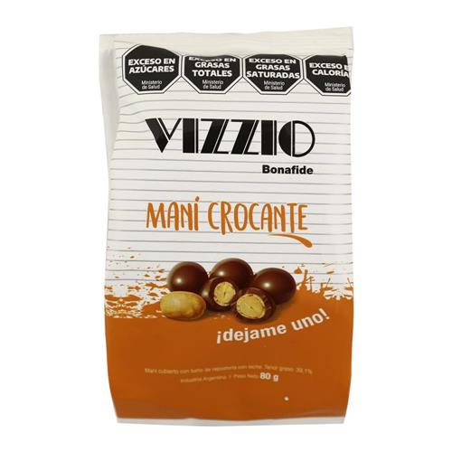 CHOCOLATE C/MANI CROCANTE VIZZIO 80g