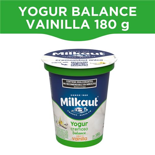 YOGURT CREMOSO DESC.VAINILLA MILKAUT 180g