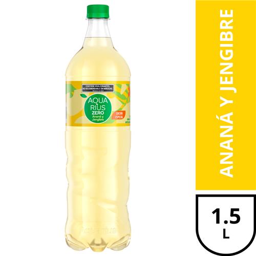 AQUARIUS ZERO ANANA Y JENGIBRE 1.5lt