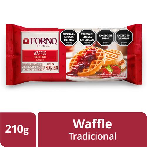 WAFFLE TRADICIONAL FORNO x 6u 210gr