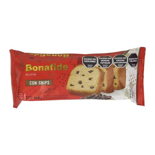 BUDIN C/CHIPS CHOCOLATE BONAFIDE 180g