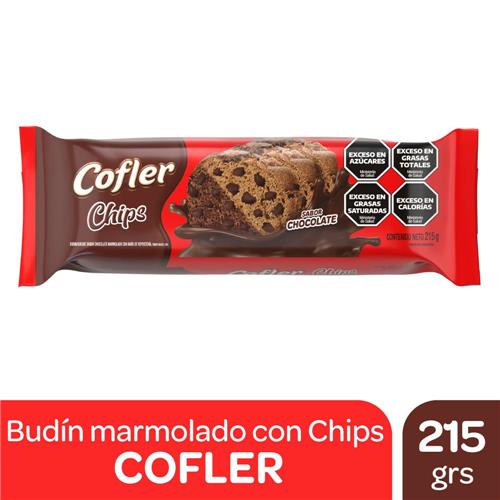 BUDIN CHOC CON  CHIPS COFLER X 215GRS