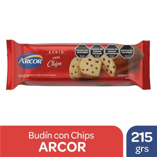BUDIN CON CHIPS ARCOR X 215GRS
