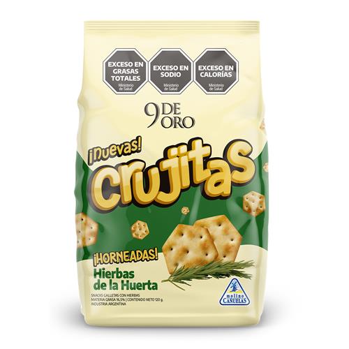 CRUJITAS HIERBAS DE LA HUERTA 9 DE ORO X120GRS