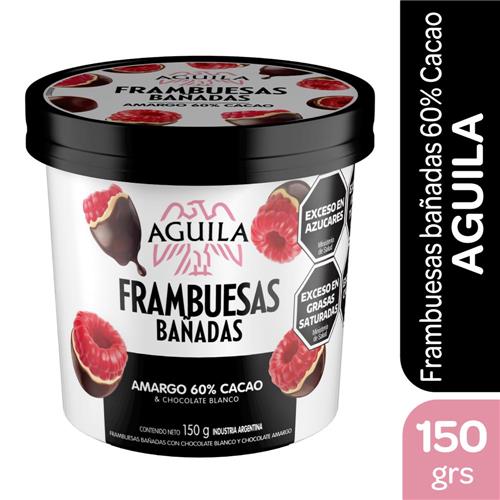 FRAMBUESA BAÑADAS CHOC AMARGO AGUILA x 150g