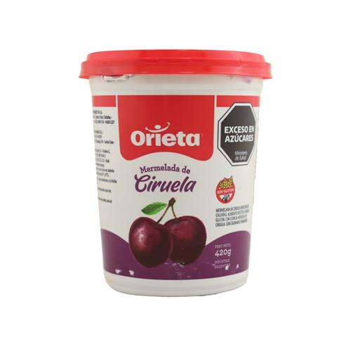 MERMELADA CIRUELA LIGHT ORIETA x 420g
