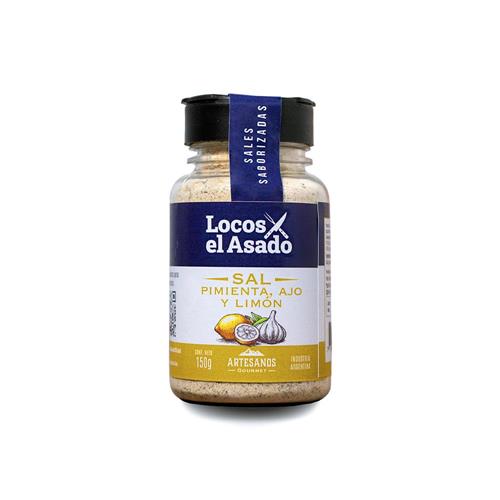 SAL PIMIENTA , AJO Y LIMON LOCOS X EL ASADO 150gr