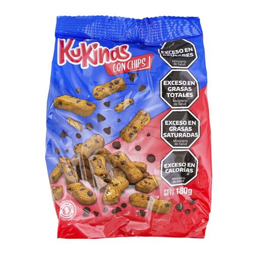 GALLETITAS BASTONES C/CHIPS KUKINAS 180gr