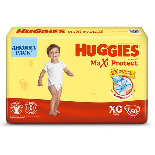 PAÑALES HUGGIES PROTECT XG x 8u