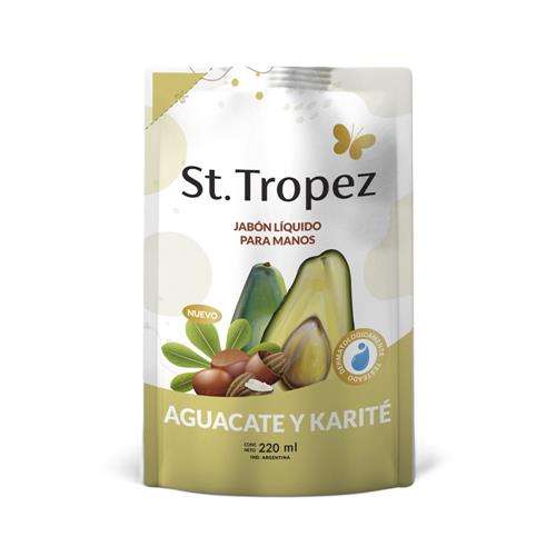 JABON LIQUIDO ST TROPEZ AGUACATE Y KARITE X220ml