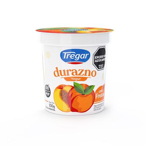 YOGUR ENT DURAZNO TREGAR 150gr