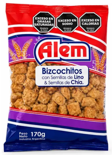 BIZCOCHITOS ALEM CHIA x 170g