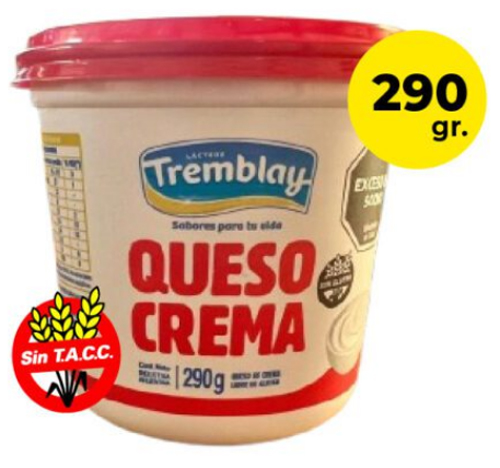 QUESO CREMA TREMBLAY X 290GRS