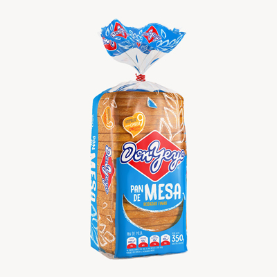 PAN LACTAL DE MESA DON YEYO ROD FINAS x 350 g