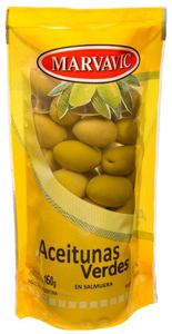 ACEITUNAS VERDE DESC FRASCO MARVAVIC x 330gs