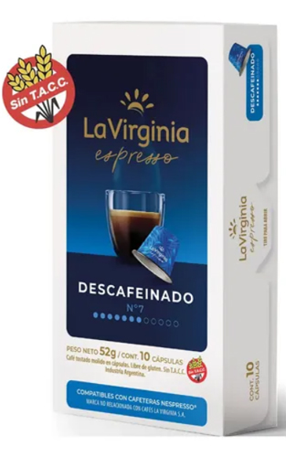 CAPSULA DESCAFEINADO LA VIRGINIA X 52G