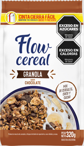 GRANOLA CEREAL FLOW SABOR CHOCOLATE 320gr