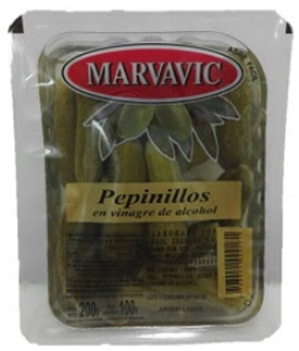 PEPINILLOS EN FRASCO MARVAVIC x 330g