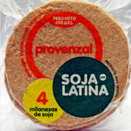 MILANESA  DE SOJA C/PROVENZAL SOJA LATINA x 4u