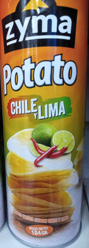 PAPAS FRITAS CHILE Y LIMA ZYMA x 104g